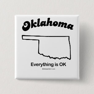 OKLAHOMA - T-tröja och Gea "OKLAHOMA för STATLIG Knapp