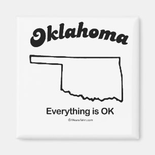 OKLAHOMA - T-tröja och Gea "OKLAHOMA för STATLIG Magnet