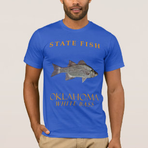 Oklahoma Territory Fish White Bass T Shirt