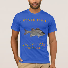 Oklahoma Territory Fisk Vit Abborre T Shirt