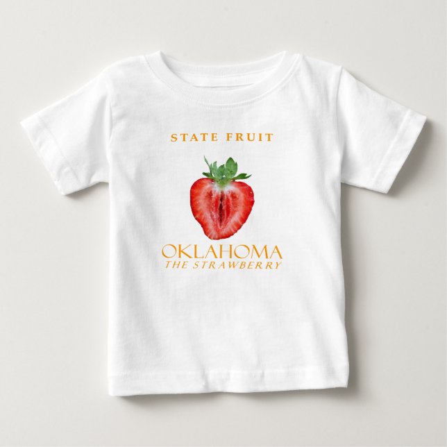 Oklahoma Territory Fruit Jordgubben T Shirt (Framsida)