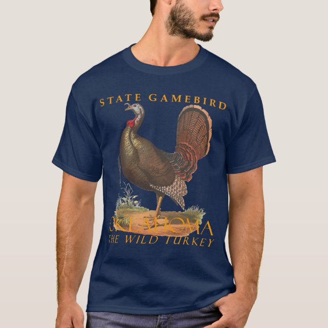 Oklahoma Territory Gamebird Vilden Turkiet T Shirt (Framsida)