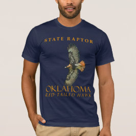 Oklahoma Territory Raptor the Red Tails Hawk T Shirt