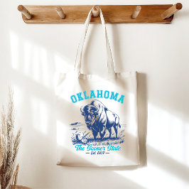 Oklahoma The Sooner State - Vintage Bison Design Tygkasse