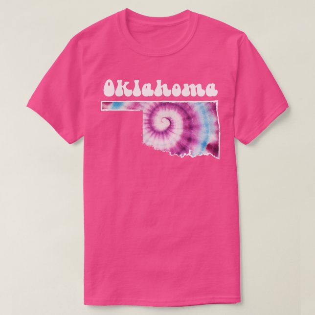 Oklahoma Tie Dye T Shirt (Design framsida)