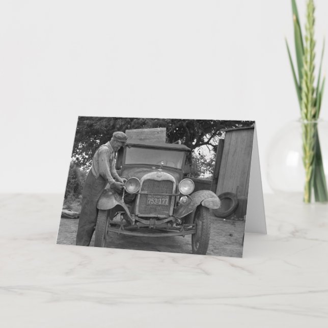 Oklahoma till Kalifornien, 1930-talet Kort (Framsida)