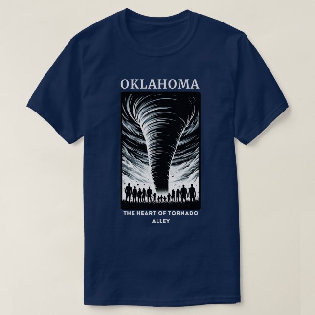 OKLAHOMA TORNADOTS HJÄRTA ALLEY T SHIRT (Design framsida)