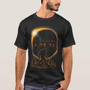 Oklahoma Total Solar Eclipse 2024 Bigfoot Solar Ec T Shirt