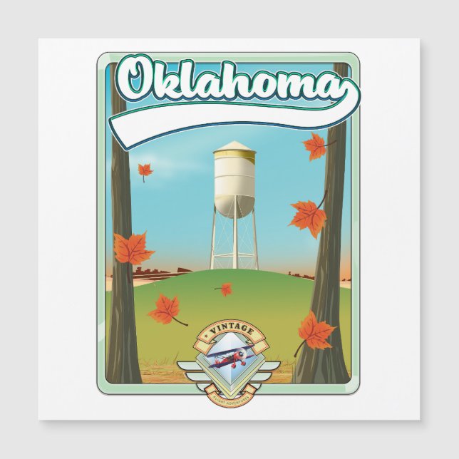 Oklahoma Travel-affisch (Framsida)