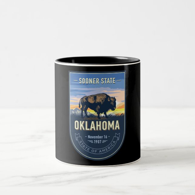 Oklahoma Two-Tone Coffee Mugg (Center)