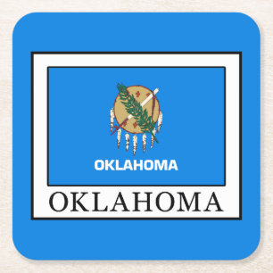 Oklahoma Underlägg Papper Kvadrat