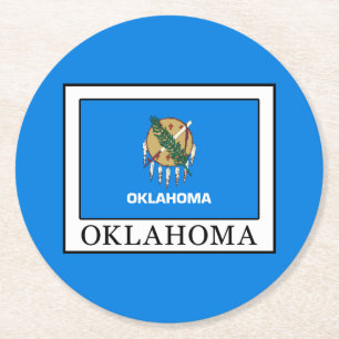 Oklahoma Underlägg Papper Rund