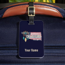 Oklahoma United Stater Retro Karta Vintage USA