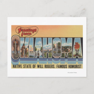 Oklahoma (ursprungsstaten Will Rodgers) Vykort