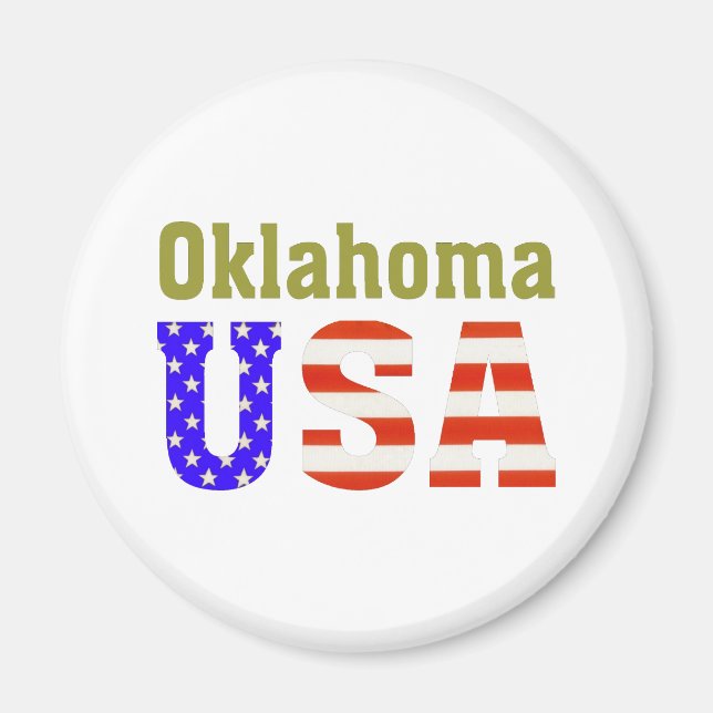 Oklahoma USA! Magnet (Framsidan)