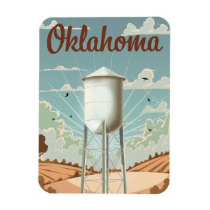 Oklahoma Vatten Torn Magnet