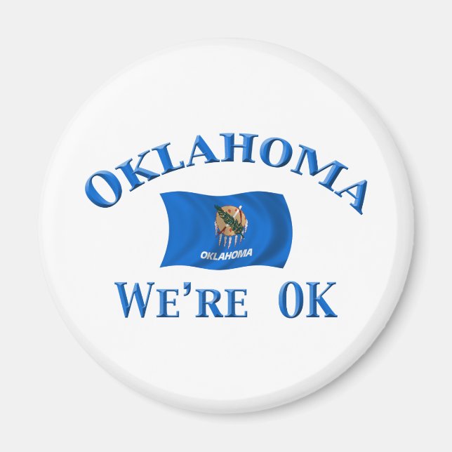Oklahoma - vi är okej magnet (Framsidan)