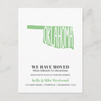 OKLAHOMA Vi har flyttat Nytt adress nytt hemvykort