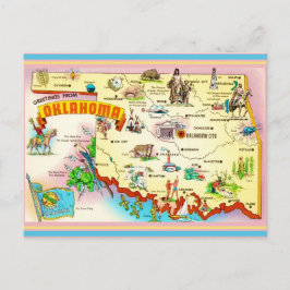 Oklahoma Vintage Kartpostkort Vykort