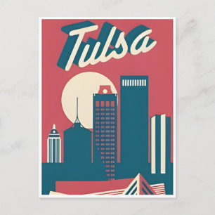 Oklahoma Vintage Resa amerika tulsa usa Vykort