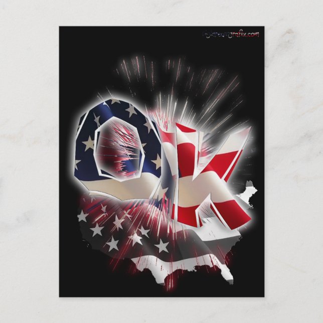 OKLAHOMA VYKORT (Framsida)