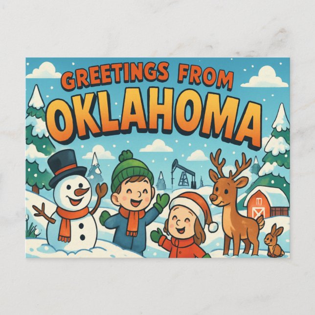 OKLAHOMA Vykort (Framsida)
