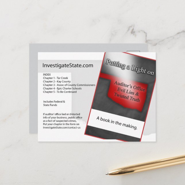 Oklahoma vykort politik (Fram/Back In Situ)