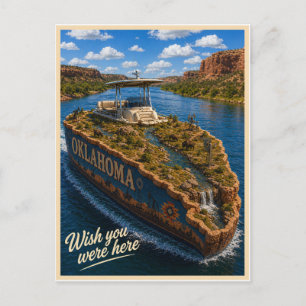 Oklahoma Wish You Were Here Statserie Vykort