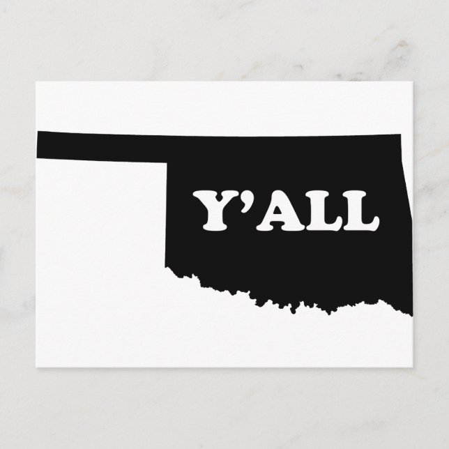 Oklahoma Yall Vykort (Framsida)