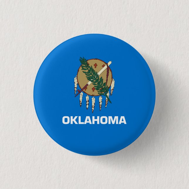 Oklahoman Flagga, Flagga Oklahoma Knapp (Framsida)