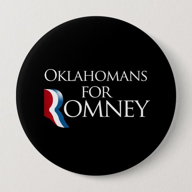 Oklahomans för Romney - .png Knapp (Framsida)