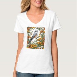 Oklahomansk flugsnappare omgiven av Gaillardia T Shirt