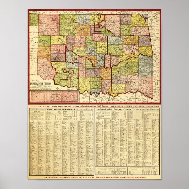 OklahomaPanoramisk kartaOklahoma Poster (Framsidan)