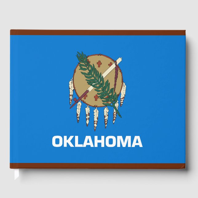 Oklahomas delstatsflagga gästböcker (Framsida)
