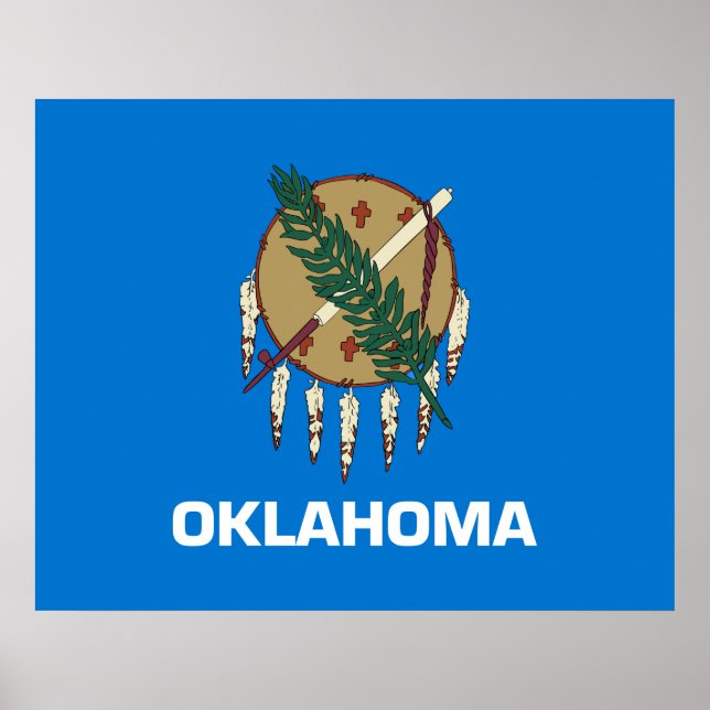 Oklahomas delstatsflagga poster (Framsidan)