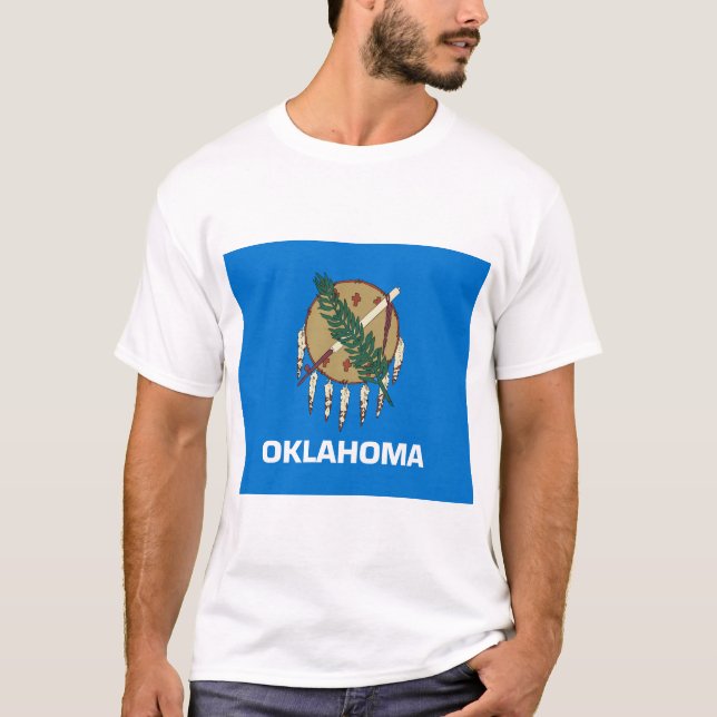 Oklahomas delstatsflagga t shirt (Framsida)