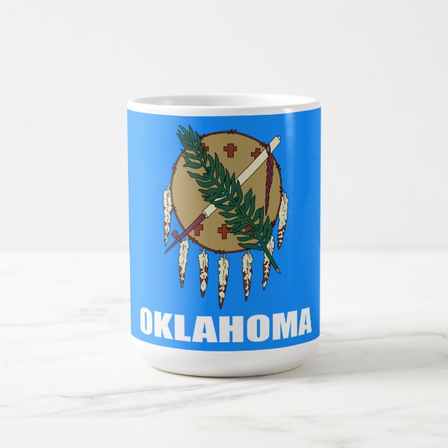 Oklahomas flagga  kaffemugg (Center)