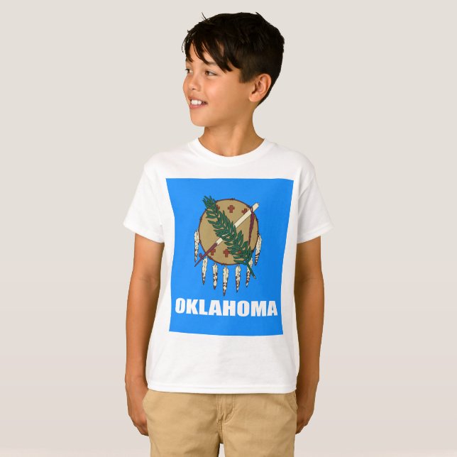 Oklahomas flagga t shirt (Hel framsida)