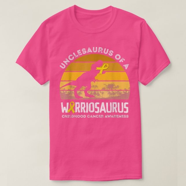 Oklesaurus of a Warrior Childdar Cancer Awarenes T Shirt (Design framsida)