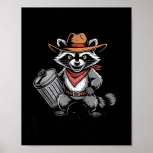 Oklippt Och Vild Rådjurs Cowboy Kan Sopsamlare  Poster
