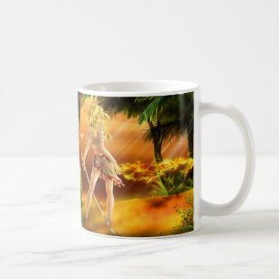 Öknen flammar muggen kaffemugg