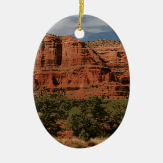Öknen för Sedona Arizona Buttesten landskap Julgransprydnad Keramik