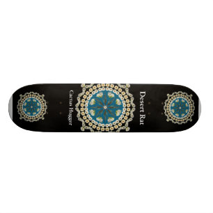 Öknen klassar skateboarden med Saguaromandalaen Mini Skateboard Bräda 18,7 Cm