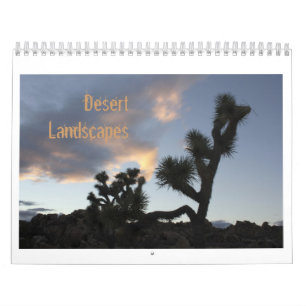 Öknen landskap kalender