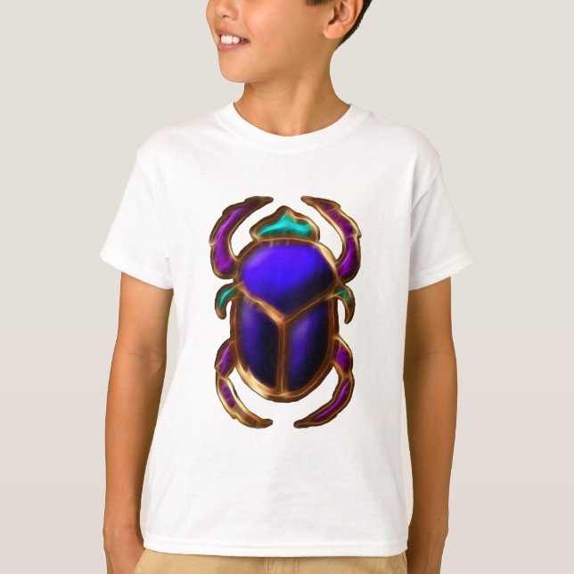 ÖKNING AV EGYPTISKA SKARABBEETLE TEE (Framsida)