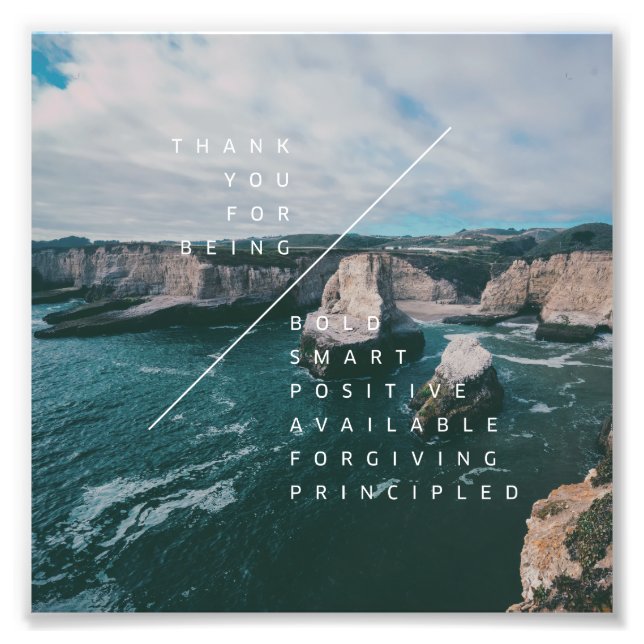 Ökning av kustland #1 (6x6) fototryck (Framsidan)