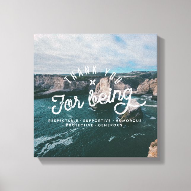 Ökning av kustland nr 3 (12 x 12) canvastryck (Framsida)