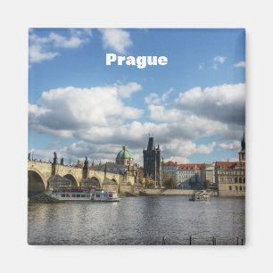 Ökning av turismen i Prag Vintage resor Magnet