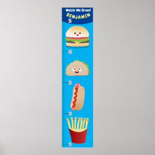 Ökningsdiagram för tecknad av akut favoritmåltid poster