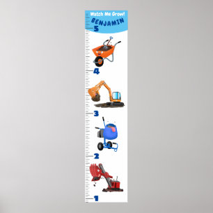 Ökningsdiagram för tecknad av kuttransport poster